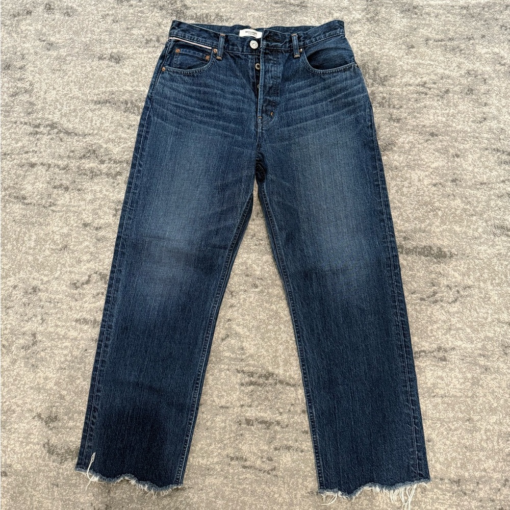 Moussy raw hem jeans, 28